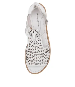 Accra Lrg White Leather Espadrilles