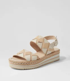 Acke Camel Almond Leather Sandals