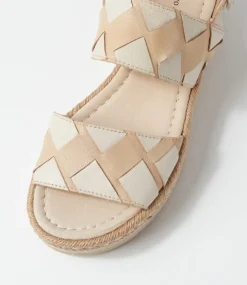 Acke Camel Almond Leather Sandals