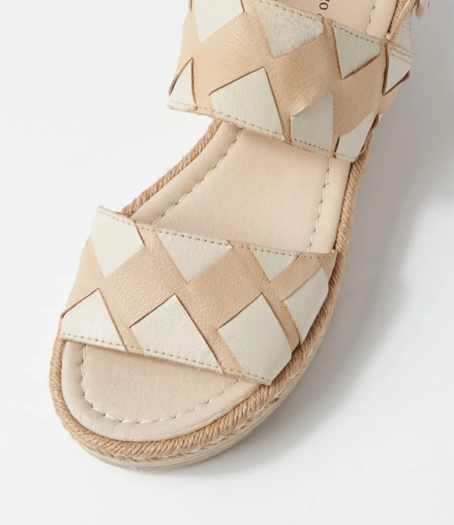 Acke Camel Almond Leather Sandals