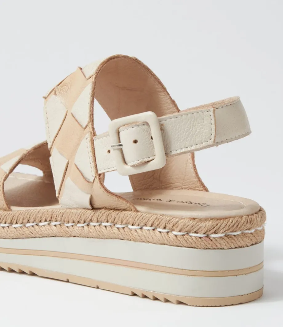 Acke Camel Almond Leather Sandals