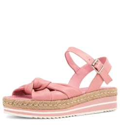 Adah Pretty Pink Leather Espadrilles