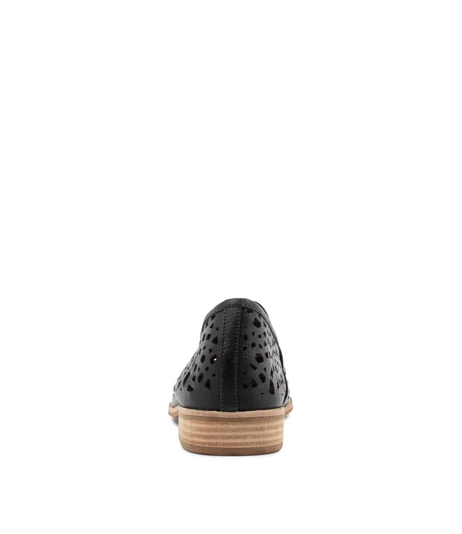 Addah Lrg Navy Leather Loafers