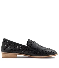 Addah Lrg Navy Leather Loafers