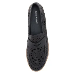 Addah Lrg Navy Leather Loafers