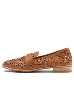 Addah Lrg Tan Leather Loafers