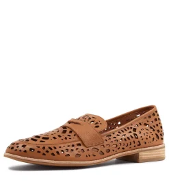 Addah Lrg Tan Leather Loafers