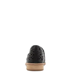 Addah Navy Leather Loafers