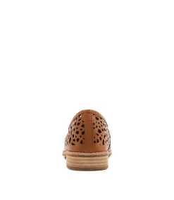 Addah Tan Leather Loafers
