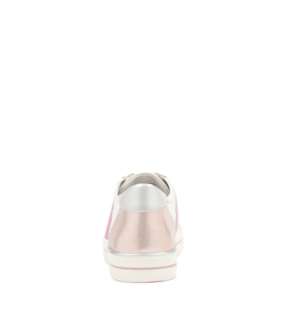 Aditi W White Fuchsia Multi Sneakers