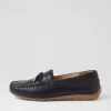 Alabama Sport 12 Navy Leather Flat Shoes