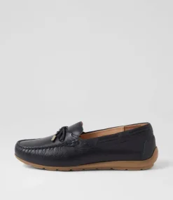 Alabama Sport 12 Navy Leather Flat Shoes