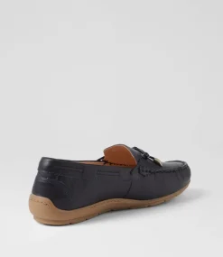 Alabama Sport 12 Navy Leather Flat Shoes