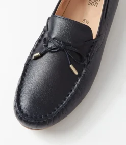 Alabama Sport 12 Navy Leather Flat Shoes