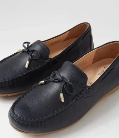 Alabama Sport 12 Navy Leather Flat Shoes
