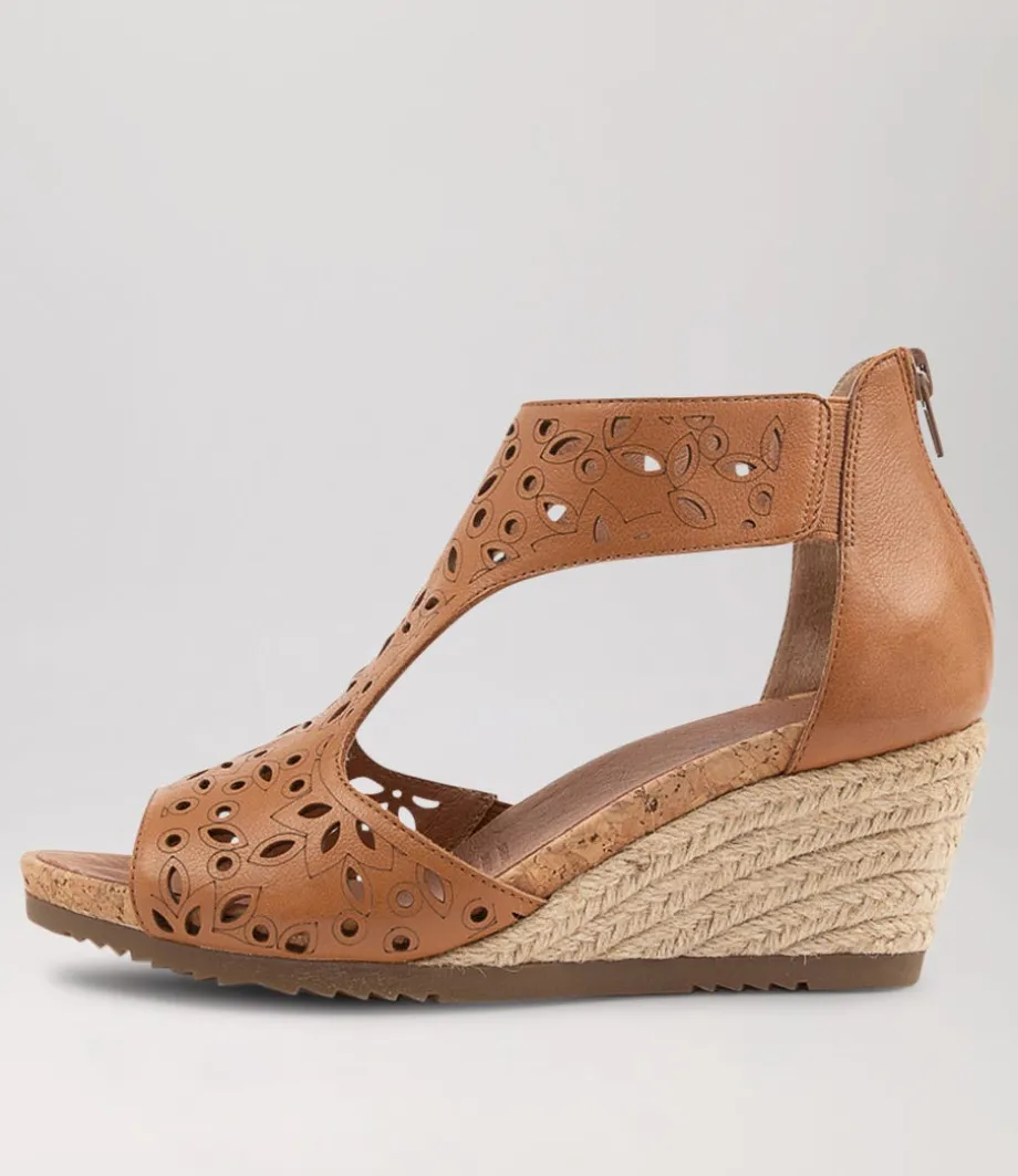Albert Dark Tan Leather Espadrilles