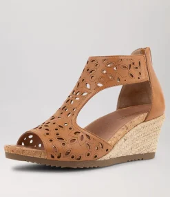Albert Dark Tan Leather Espadrilles