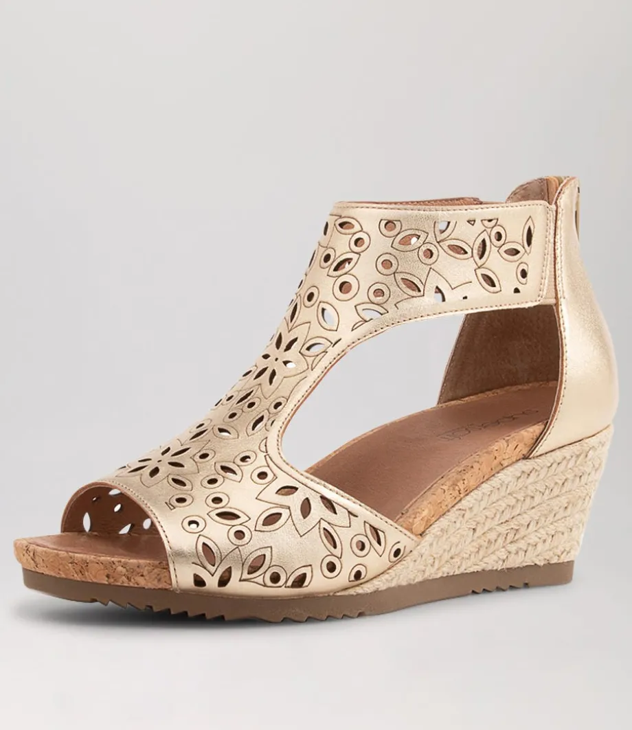 Albert Platinum Leather Espadrilles