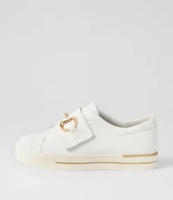 Aldwin W White Leather Sneakers