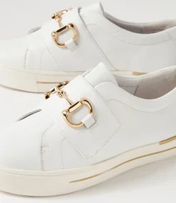 Aldwin W White Leather Sneakers
