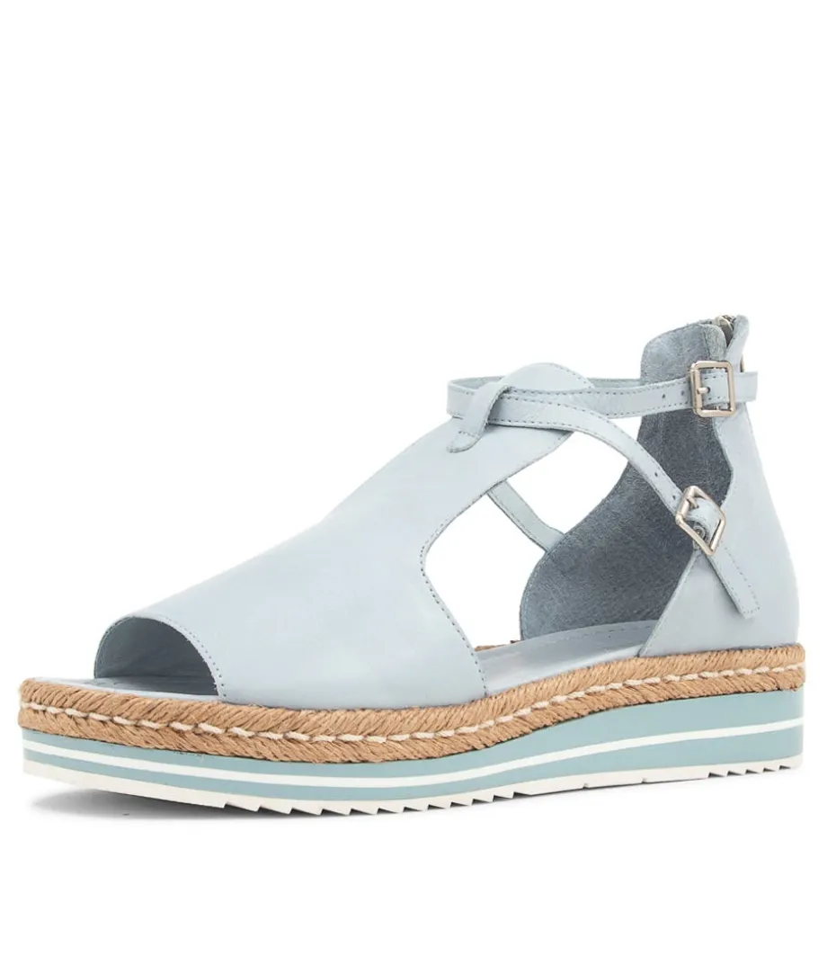 Alexys Denim Leather Espadrilles