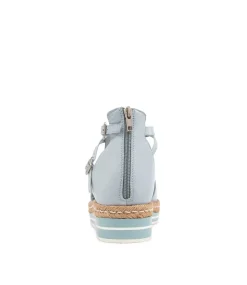 Alexys Denim Leather Espadrilles
