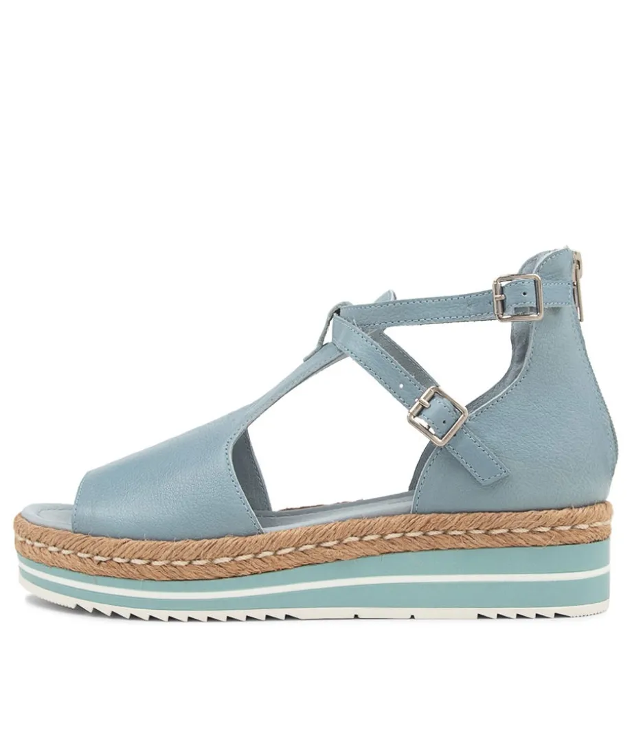 Alexys Denim Leather Sandals