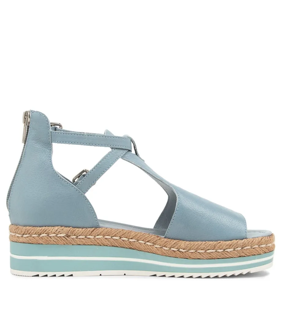 Alexys Denim Leather Sandals