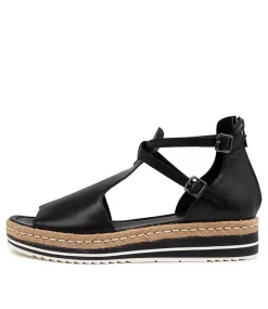 Alexys Lrg Black Leather
