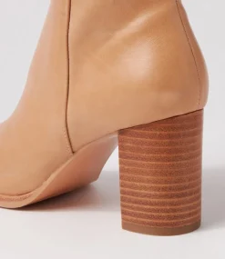 Allouta Cappuccino Leather Knee High Boots