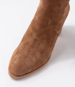 Allouta Light Choc Suede Knee High Boots