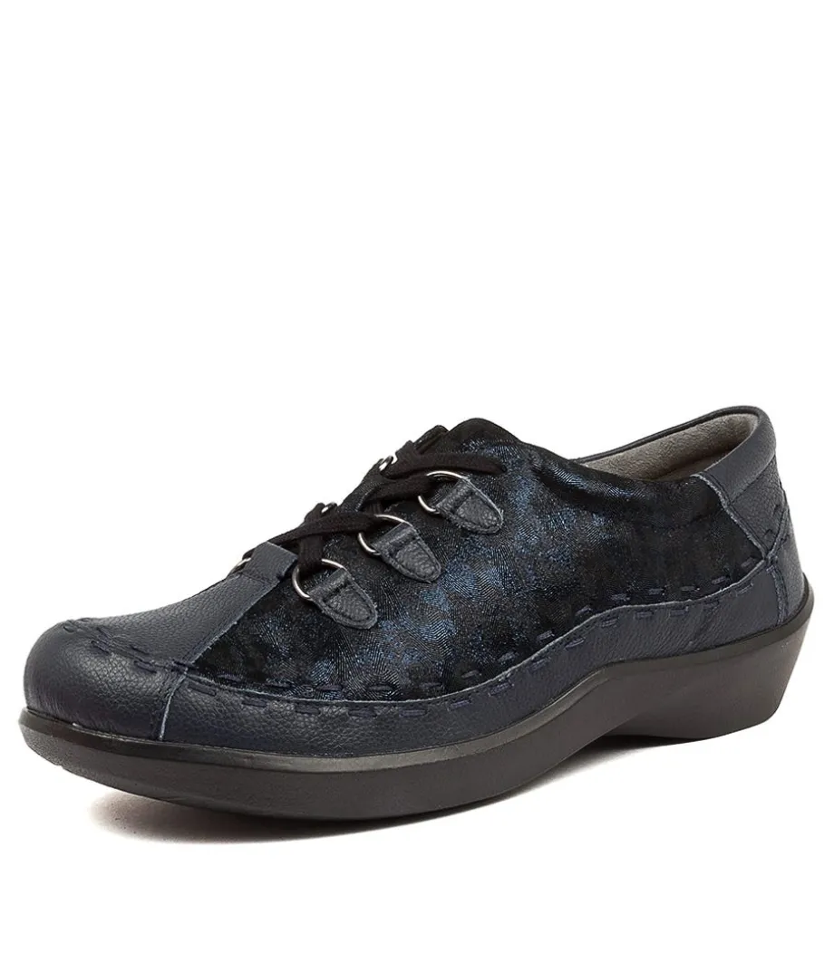 Allsorts M Navy Swirl Lea