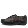 Allsorts W Black Check Leather Lace-Up Shoes