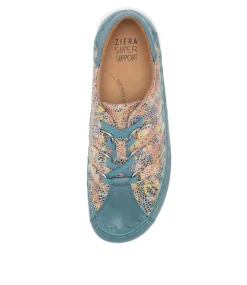 Allsorts Xw Blue White Multi Flat Shoes