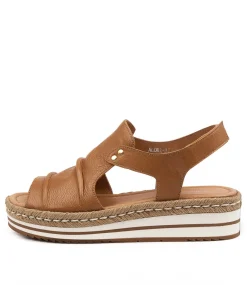Alora Dk Tan Leather