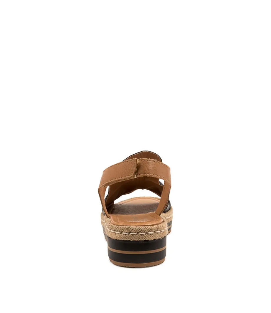 Alora Lrg Black-Dk Tan