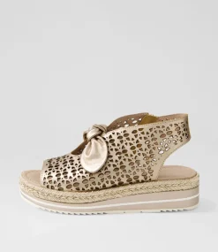 Altona Champagne Rope Leather Espadrilles