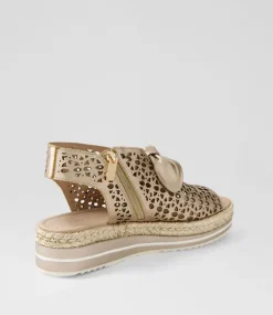 Altona Champagne Rope Leather Espadrilles