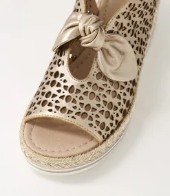Altona Champagne Rope Leather Espadrilles