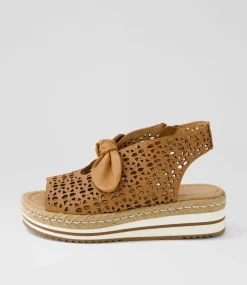 Altona Dark Tan Leather Espadrilles