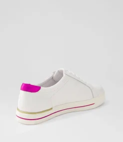 Alysia W White Multi Dot Sneakers