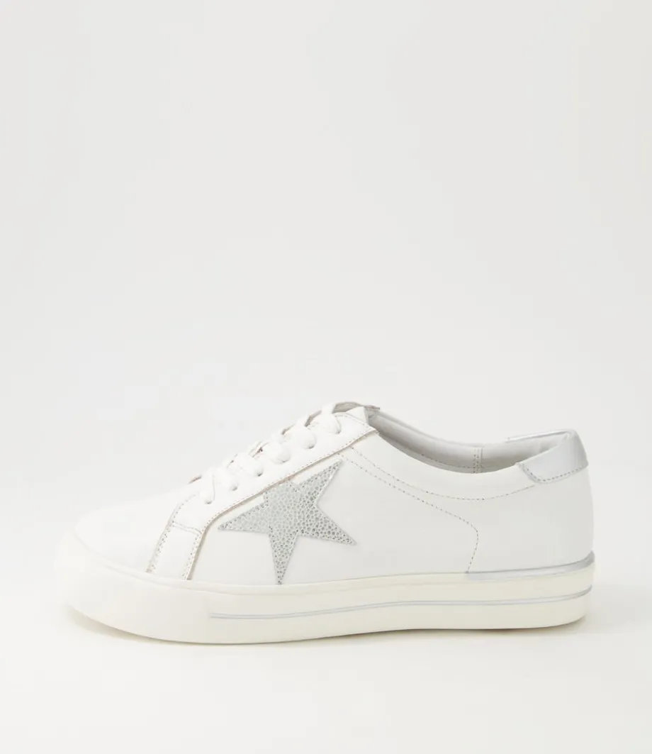 Alysia W White Silver Speckle Multi Sneakers