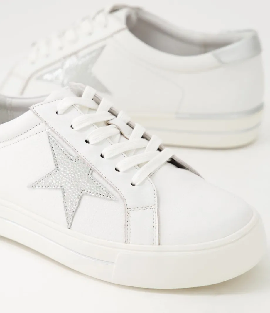 Alysia W White Silver Speckle Multi Sneakers