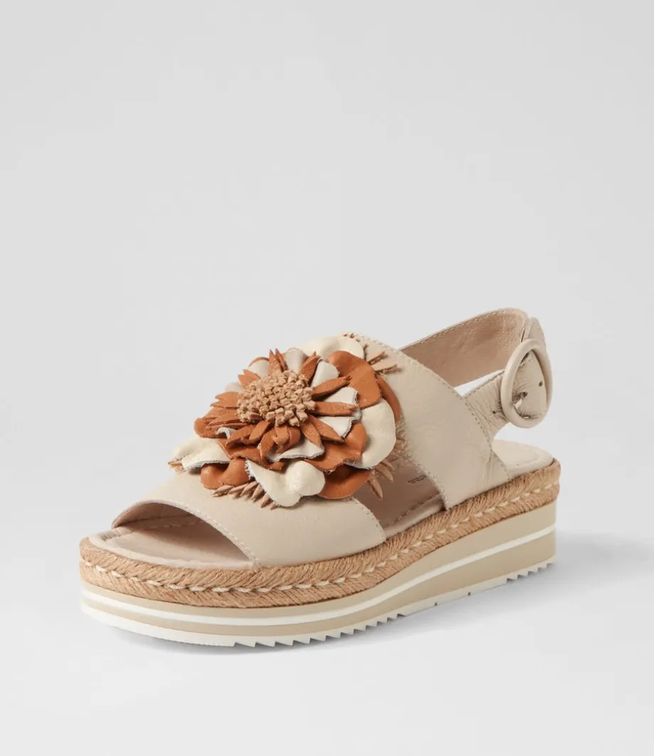 Amare Almond Natural Multi Leather Espadrilles