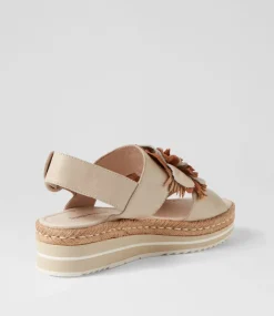 Amare Almond Natural Multi Leather Espadrilles