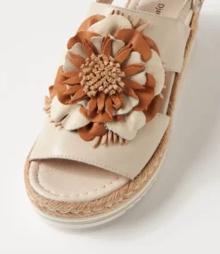 Amare Almond Natural Multi Leather Espadrilles