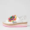 Amare White Bright Multi Leather Espadrilles