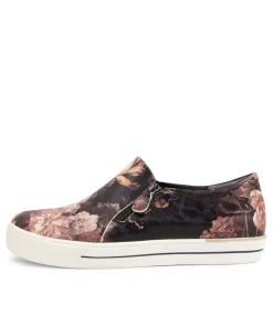 Ambera W Antique Floral Leather Sneakers