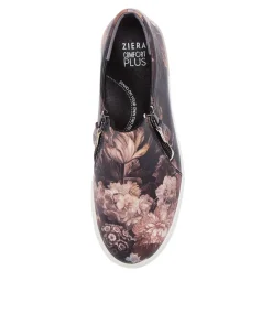 Ambera W Antique Floral Leather Sneakers