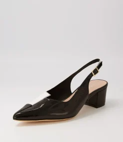 Amedeo Black White Multi Heels